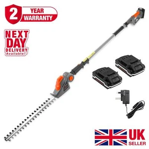 20V Hedge Trimmer Cordless Electric 2.4m Long Reach Cutter 2 Batteries & Charger - Bild 1 von 6