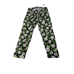 NWT Old Navy Girls Black Daisy Floral Leggings Size 2T - Picture 1 of 2