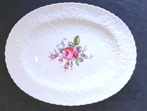 Spode Bridal Rose Oval Platter 15 x 12 inches Y2862 England Bone Gently Used - Picture 1 of 2