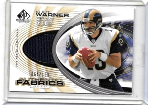 KURT WARNER 2004 SP GAME USED EDITION GOLD AUTHENTIC FABRICS GAME JERSEY#/100 - Picture 1 of 1
