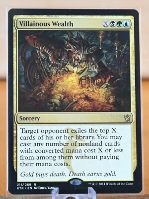 Magic: The Gathering: Villainous Wealth - 211/269 - Non-Foil -Khans of Tarkir-NM - Image 1 of 2