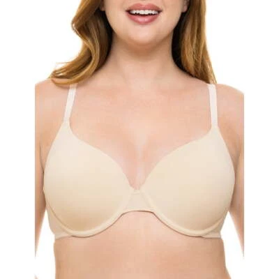 No Boundaries T-Shirt Bra Women's Size 42D Beige Lightly Lined Underwire --Y1-- - Image 1 of 3