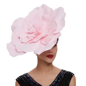 Sombreros de flores grandes para mujer sombrero fascinador de flores diadema de flores grandes - Imagen 1 de 15