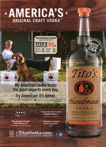 2016 PRINT AD - TITO'S HANDMADE VODKA AD - AUSTIN TEXAS - AMERICA'S CRAFT VODKA - Picture 1 of 1