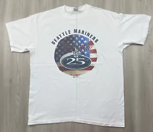 Camiseta Vintage 2002 Seattle Mariners 25 Aniversario Hecha en EE. UU. Talla Grande - Imagen 1 de 7