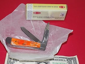 S & D - Son and Dad Cutlery Co Two Blade Pocket Knife. Hand Crafted Knife  - Picture 1 of 5