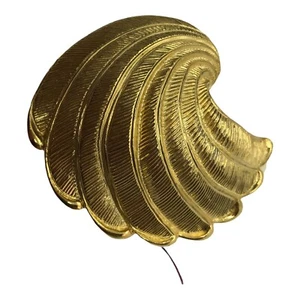 Mod Vintage Hebilla de Cinturón Cúpula Grande Remolino Retro Texturizado Shell Deco Declaración - Imagen 1 de 10