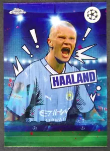 2023-24 Topps Chrome UEFA Erling Haaland #TF-1 Tifo Manchester City SSP Case Hit - Picture 1 of 2