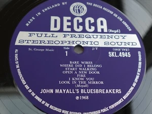 John Mayall's Bluesbreakers BARE WIRES 1968 UK 1st Stereo PLAYS EX+ /NEAR MINT - Picture 1 of 24
