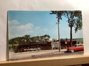 Old Smoky Steam Locomotive Exhibit: City of Milwaukee (1956) - Vintage Postcard - Picture 1 of 3