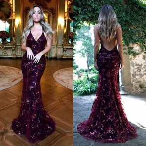 2021 Womens Party Maxi Dress Formal Cocktail Prom Bridesmaid Ball Gown Clubwear - Picture 1 of 137