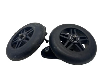 PAIR Anti-Tip Wheel Tire Brackets Mounts Forks for Jazzy 1103 Ultra, 1143, Jet 3 - Image 1 of 4