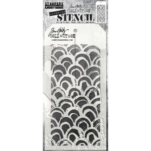 Plantilla de capas Tim Holtz ~ ARCO DE CEPILLO ~ THS168 ~ Estampadoras anónimas - Imagen 1 de 1