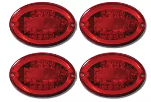 1997 - 2004 C5 Corvette Rear LED Halo Tail Lights Set 4 + Resistors GREAT VALUE - Picture 1 of 6