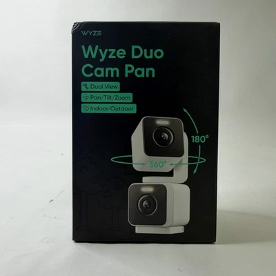 New Wyze Duo Cam Pan Home Security Camera White WYZEC-DUO-WH - Image 1 of 4