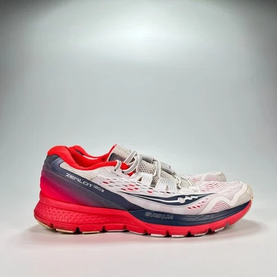 Zapatos para correr Saucony Zealot ISO3 blancos rojos ligeros S10369-4 para mujer talla 9,5 Foto 1 de 4