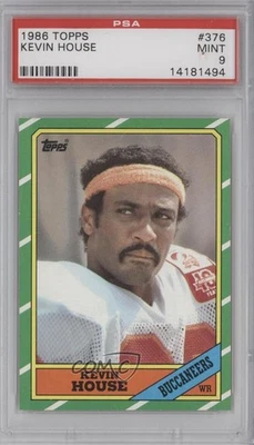 1986 Topps Kevin House #376 PSA 9 MINT - Image 1 of 2