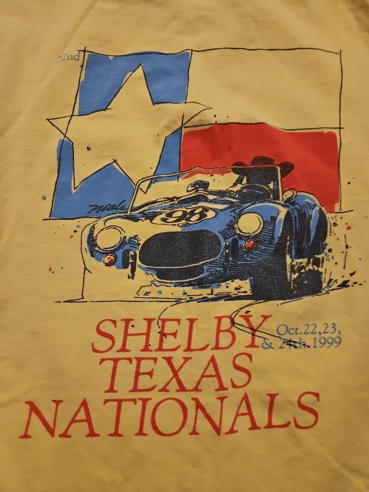 1999 Shelby Cobra Texas Nationals Staff Shirt L Vintage SCAT Event Official Race - Image 1 of 4