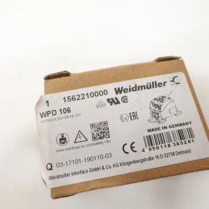 Weidmüller 1562210000 WPD 106 Stromverteilerblock 1x70/2x25+3x16 GY Neu - Bild 1 von 3