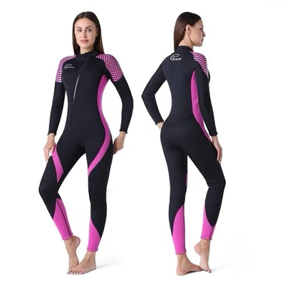 （Size:XXL) Rrtizan Women’s 3mm Neoprene Full Body Wetsuit for Diving & Surfing