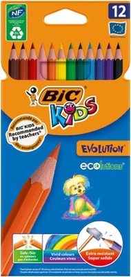 BIC Kids ECOlutions Evolution Buntstifte Set (für Kinder ab 5 Jahren, Farbstifte - Bild 1 von 4