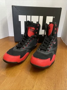 TITLE Charged Boxing Shoes Black/Red Men’s Size 9 Midtop NIB - Picture 1 of 10