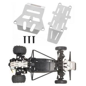 Stainless Front Rear Chassis Guard Plate Set For Tamiya 1/10 Hornet EVO RC Parts - Picture 1 of 11