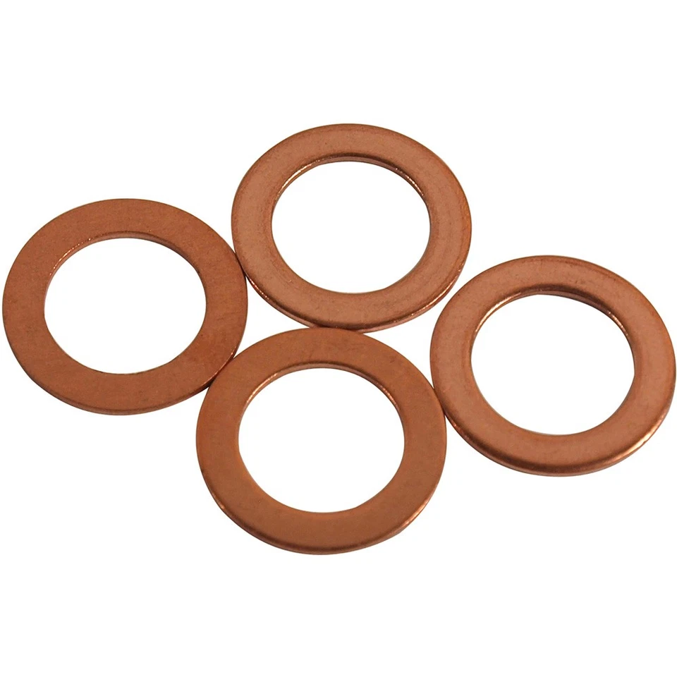 1953-82 Chevrolet Corvette; Lavadoras de mangueira de freio; Conjunto de 4 peças de cobre - Imagem 1 de 1