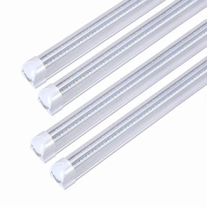 8FT LED Shop Light Fixtures, 72W LED Tube Light 8FT 5000K Daylight White Dual... - Picture 1 of 8