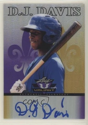 2012 Leaf Valiant Purple /25 DJ Davis #VA-DJD Auto - Image 1 of 2