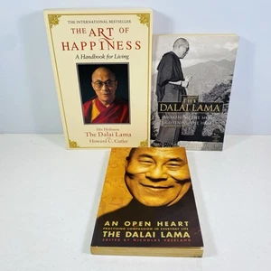 3 Lot The Dalai Lama -The Art of Happiness, An Open Heart, Awakening the Mind - Picture 1 of 15