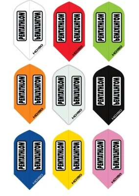 Dart 3, 6 oder 9 Stück Pentathlon HD 150 SLIM Flights - Menge, Farbe wählbar -