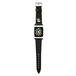 Bracelet Karl Lagerfeld Apple Watch Ultra / Ultra 2 têtes Ikonik Saffiano - Photo 1/2