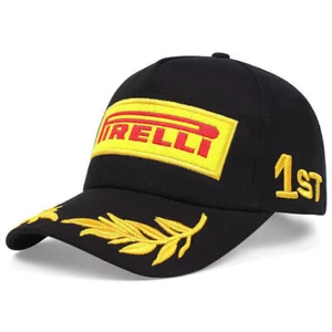 Pirelli Baseball Cap Adjustable Outdoor Sport Casual Cap Motorsport Racing Hat - Picture 1 of 8