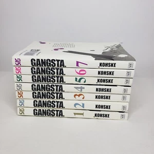 Gangsta - English Manga Lot Vol Set 1,2,3,4,5,6,7 - Kohske - VIZ Signature Ed. - Picture 1 of 12
