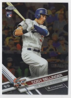 2017 Topps Chrome Update Series Cody Bellinger Rookie Los Angeles Dodgers #HMT81 - Image 1 of 2
