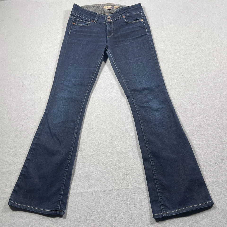 Vintage Paige Jeans Women 28 Hidden Hills Flared Dark Wash Low Rise - Image 1 of 4