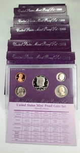 ☆1 Set from Lot☆ 1988 US Mint Proof 5-Coin Set - Picture 1 of 3