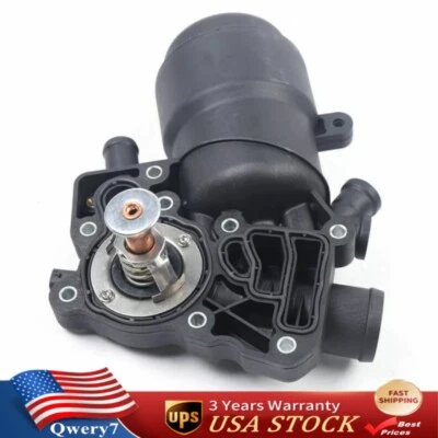 059115389P Engine Oil Filter Housing +Thermostate for 13-16 Audi Q5 Q7 A6 A7 A8 Foto 1 de 4