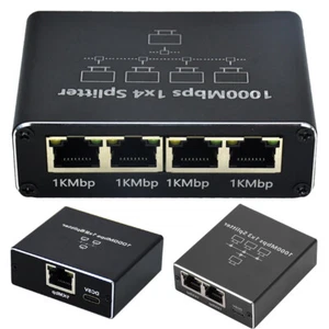 1 To 2/1 To 3/ 1 To 4 RJ45 Splitter 1000Mbps for Cat5 Cat5e Cat6 Cat7 Cat8 Cable - Zdjęcie 1 z 15