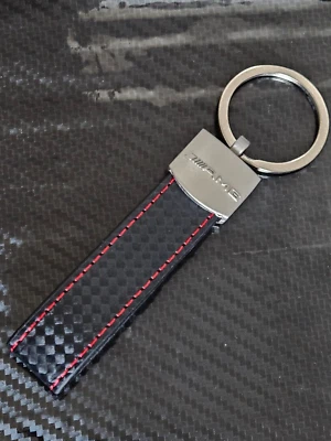 MERCEDES Logo AMG porte clé mélange de cuir neuf sous blister - Photo 1/3