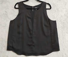 Apt 9 Womens Top Petite XL Sleeveless Black Dressy Tank Round Neck AGL0252