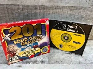 201 Solid Gold Games PC CD-ROM GAMES slots/board games/card & dice/trivia/puzzle - Afbeelding 1 van 3