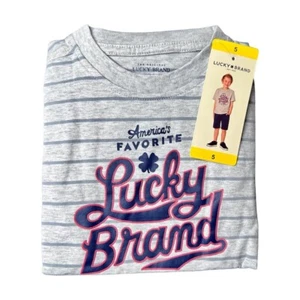 Lucky Brand Boys Logo Tee And Shorts 2 Piece Set Size 5 - Picture 1 of 7