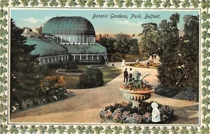 Postal de colección de los jardines botánicos del parque Belfast Irlanda del Norte de 1910 - Imagen 1 de 2