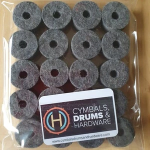 Cymbal Felts Wool Charcoal Colour 35mm x 15mm pack of 20 -Free postage 1st class - Picture 1 of 1