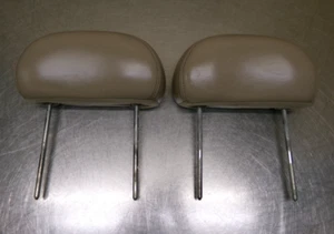 Asiento trasero Ford Excursion 00-05 segunda fila reposacabezas reposacabezas cuero tostado DE GRAN TAMAÑO - Imagen 1 de 4