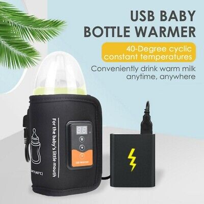 USB Milk Water Warmer Travel Stroller Insulated Bag Baby Nursing Bottle Heater • 31.58$