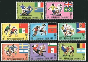TOGO 1970, FUSSBALL: JULES RIMET CUP, FAHNEN, Scott 730-734, C130-C132, MNH - Bild 1 von 1