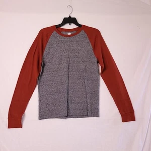Old Navy Soft Washed Long Sleeve Tshirt Boys Size L  Gray/Orange Regular - Picture 1 of 9